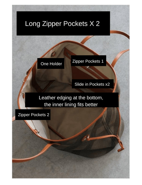 Never Full Large Tote Bag Commuter Bag - Zafari Studio Jewelry